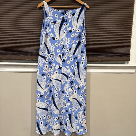 Lauren Ralph Lauren Womens Floral Crepe Sleeveless Dress SZ: 14 - Picture 7 of 15